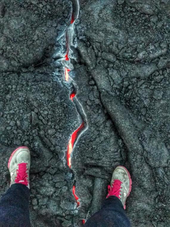 Lava Between Feet