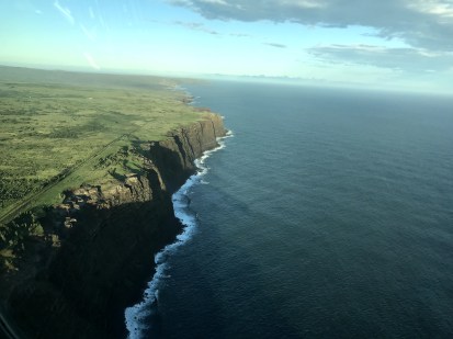 Kalaupapa - Coast Cliffs from Plane