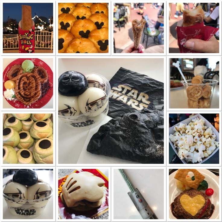 Tokyo Disneyland Food Collage